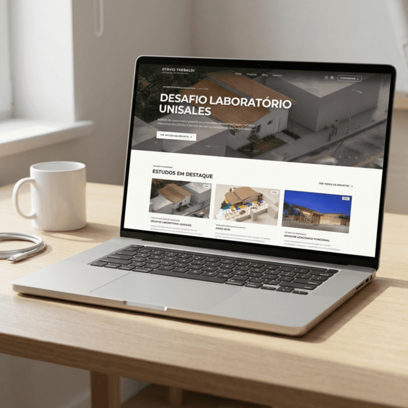 Por que decidi criar meu próprio site de portfólio de arquitetura